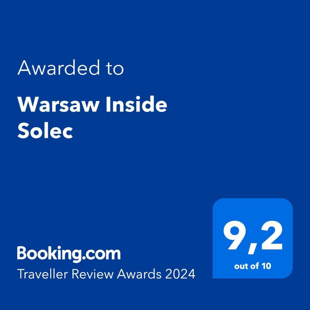 Warsaw Inside Solec With Private Parking Apartamento Exterior foto